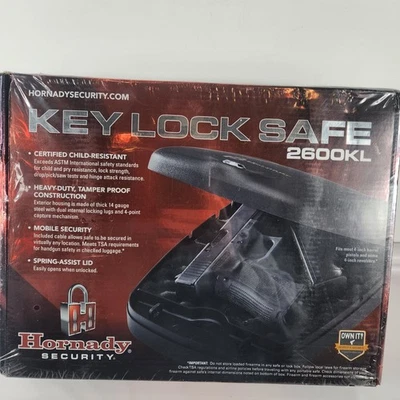 Caja fuerte Hornady Security KEY LOCK 2700KL acero negro resistente a niños pistola Foto 1 de 4