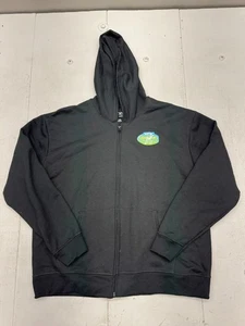 Chaqueta polar Hanes Ecosmart negra lisa cremallera completa para mujer talla X-grande - Imagen 1 de 6