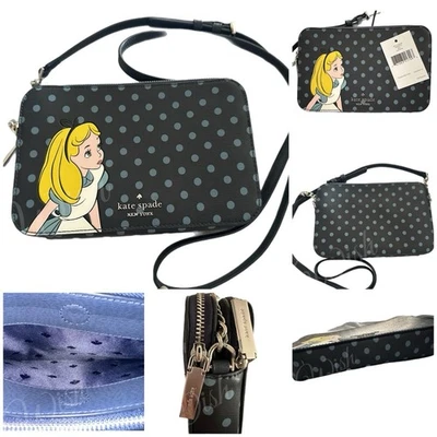 Kate Spade x Disney Alice in Wonderland Polka Dot Crossbody Bag – NWT - Image 1 of 4