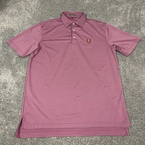 Peter Millar Huntingdon Valley Country Polo Herren rosa Streifen Sommer Komfort - Bild 1 von 10