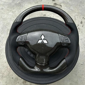 Mitsubishi Lancer Evolution 2007-2016 Carbon Fiber Sports Steering Wheel - Picture 1 of 4