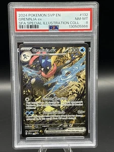 2024 POKEMON SVP EN-SV BLACK STAR PROMO #132 GRENINJA EX PSA 8 - Picture 1 of 2
