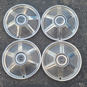 Juego de 4 cubiertas de rueda tapacubos originales Ford Mustang 1964-1966 cupé 14 pulgadas - Imagen 1 de 14