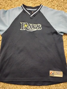Majestic Youth Large MLB Tampa Bay Trikot - Bild 1 von 9