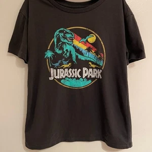 Jurassic Park Retro Darken Color Circle Logo Kid’s T-Shirt Size XS - Picture 1 of 3
