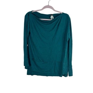 WE THE FREE Mujer Talla XS Verde Cuello Drapeado Manga Larga Abertura Alta Top - Imagen 1 de 4
