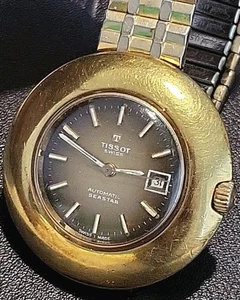 Tissot Swiss Automatic Seastar Watch /Ufo Design/ Working Condition/Hallmarked. - Picture 1 of 13