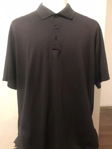 Adidas Mens XXL Activewear Polo Black Short Sleeve Collar Climalite Button - Picture 1 of 12