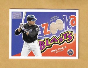2003 Bazooka Blasts Relics Bat - Mike Piazza #BB-MP