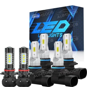 For Chevy Silverado 1500 2500 2006-2003 - 8000K LED Light +Fog Bulbs Kit - Picture 1 of 16