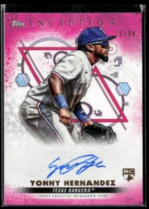2022 Topps Inception Rookie and Emerging Stars Auto Magenta #BRES-YH Yonny - Picture 1 of 2