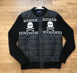 Kids Polo Ralph Lauren Skull and Crossbones Sweater Size Medium - Picture 1 of 3