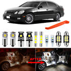 17X White Interior Led Lights Package Kit For 1998-2005 Lexus Gs300 Gs430 + Tool