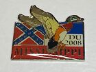 Old Vintage Ducks Unlimited DU Lapel Hat Pin Mississippi 2008 Confederate Rebel