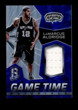 LAMARCUS ALDRIDGE 2015/16 SPECTRA GAME TIME BLUE PRIZM JERSEY #43/49 BD6347