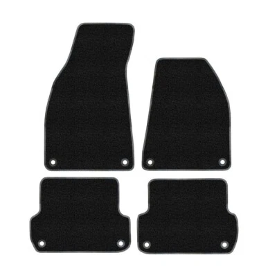 Juego de 4 tapetes negros premium diseñados para Audi RS4 2006-2008 Foto 1 de 2