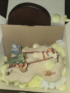 Lowell Davis 1987 Country Christmas Cutting The Family Tree Figurine 612/2500 - Picture 1 of 7