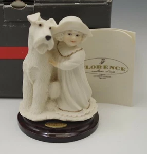 1995 ARMANI FLORENCE PERFECT MATCH GIRL WITH DOG MINI FIGURINE 3.75" MIB - Picture 1 of 6