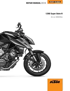 KTM Service Workshop Shop Repair Manual Book 2018 1290 Super Duke R - Bild 1 von 12