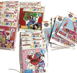 Paw Patrol, Mulan, Suny Day, Disney Cafe Craft Color Activity Sets 14 packs - Picture 1 of 8