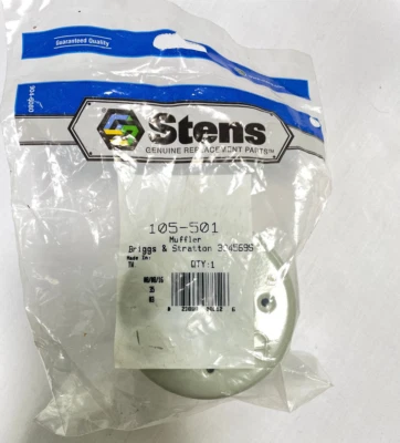 Silenciador STENS 105-501 reemplaza Briggs Stratton 394569S NUEVO STOCK ANTIGUO (CT-4) Foto 1 de 3