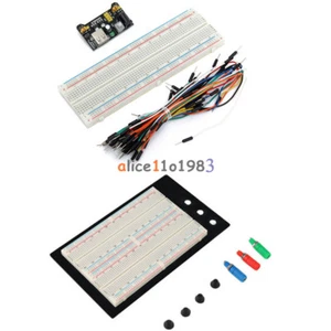 400/830 MB102 Point Breadboard 1660 Power Supply module W Jump Wire For Arduino - Picture 1 of 56