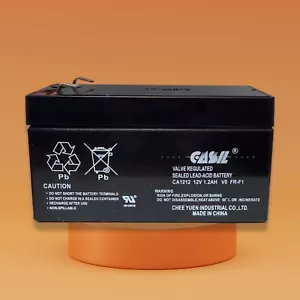 Casil Security 12V 1.2Ah Sealed Lead Acid Battery - Flame Retardant (Ca1212-V0) - Picture 1 of 8