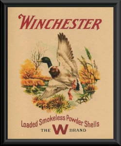 Winchester Mallard Entenjagd Werbung Nachdruck auf 90 Jahre altem Papier *P074 - Bild 1 von 1