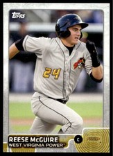 2015 Topps Pro Debut 38 Reese McGuire   West Virginia Power  Baseball Card