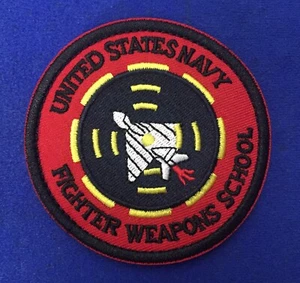 US Navy Jagdwaffen Schule TOPGUN Jet Flugzeug Luftfahrt gestickter Aufnäher - Bild 1 von 4