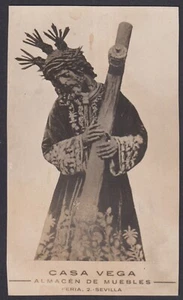 Tarjeta Santa Antigua de Jesús del Gran Poder Estampa Santino Imagen Pieuse - Imagen 1 de 1