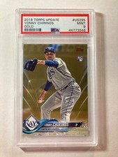 2018 Topps Update Yonny Chirinos Gold Rookie Card #US295 PSA 9