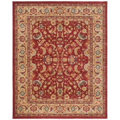 SAFAVIEH Mahal Collection MAH699A Red / Natural Rug