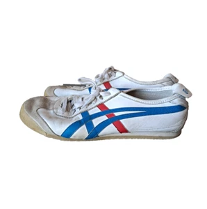 Onitsuka Tiger México 66 Zapatos Para Hombre Talla 10 Blanco Parte Superior Baja Informales Tenis DL408 - Imagen 1 de 13