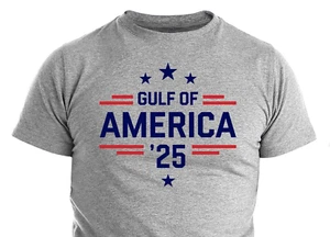 Men's Gulf of America T-Shirt Funny USA Patriotic Trump Patriotic T-shirt - Picture 1 of 4