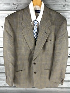 NICE Lubiam LBM 1911 Beige Italian Silk/Wool Blazer Jacket Mens EU 52R US 42R - Picture 1 of 11
