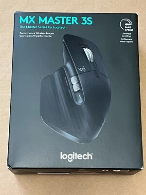 NEW LOGITECH MX MASTER 3S PERFORMANCE WIRELESS MOUSE COLOR: BLACK PN: 910-006556 - Image 1 of 4