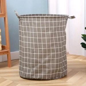 Foldable Laundry Hamper Clothes Basket Storage Washing Bag Bin Organizer Large - Picture 1 of 6