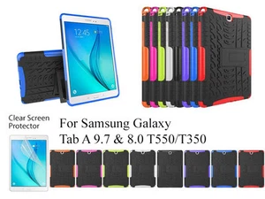 "Funda/protector de pantalla/resistencia resistente con soporte para Samsung Galaxy Tab A 8""/9,7" - Imagen 1 de 10