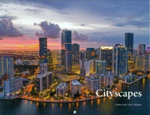 COLLECTIBLE CALENDAR- 2021 - CITYSCAPES - CALIFORNIA - SOUTH CAROLINA - MARYLAND - Picture 1 of 2