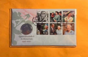 2023 Australia PNC In Memoriam Queen Elizabeth II 50c Cents Coin & Stamp Cover - Bild 1 von 2