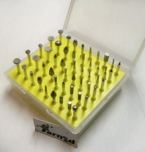 PUNTE FRESE FRESA DIAMANTATE PER DRIMEL MINIUTENSILE DREMEL 50 PZ - Foto 1 di 1