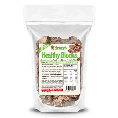 HENRY'S PETS Healthy Blocks - Food for Squirrels, Flying Squirrels, and Chipmunks