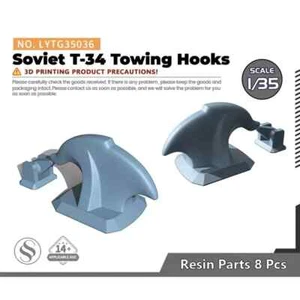 LYTG35036 1/35 Modelo Actualización Piezas Soviético T-34 Ganchos de Remolque Impresión 3D - Imagen 1 de 3