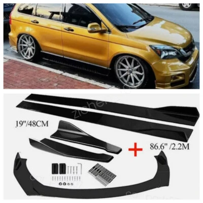 Front Rear Bumper Lip Splitter Body Kit Side Skirt Kit For Honda Pilot 2003-2023 Foto 1 de 4