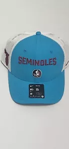 Nike Florida State Seminoles FSU Rise Cap Nike Trucker Mesh Snapback Hat Cap - Picture 1 of 6