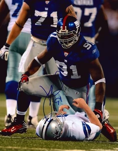 New York Giants Justin Tuck Over Romo Signed Autograph Auto 11x14 Photo Pic - Picture 1 of 1