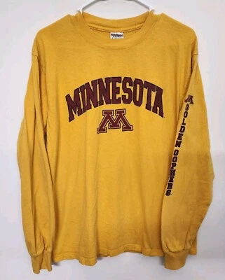 Minnesota Golden Gophers Gildan Heavyweight Long Sleeve Men's Medium 0973 - Image 1 of 4