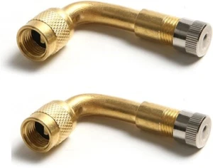 NAMVO Car Bike Motor Scooter Air Tyre Valve Brass 90 Degree Right Angle Adaptor - Picture 1 of 4