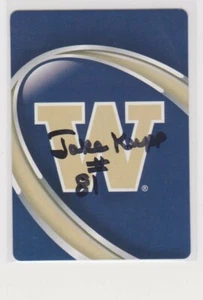 JAKE KUPP WASHINGTON UNIVERSITY COWBOYS 1964-65 AUTOGRAPHED PLAYING CARD - Picture 1 of 1